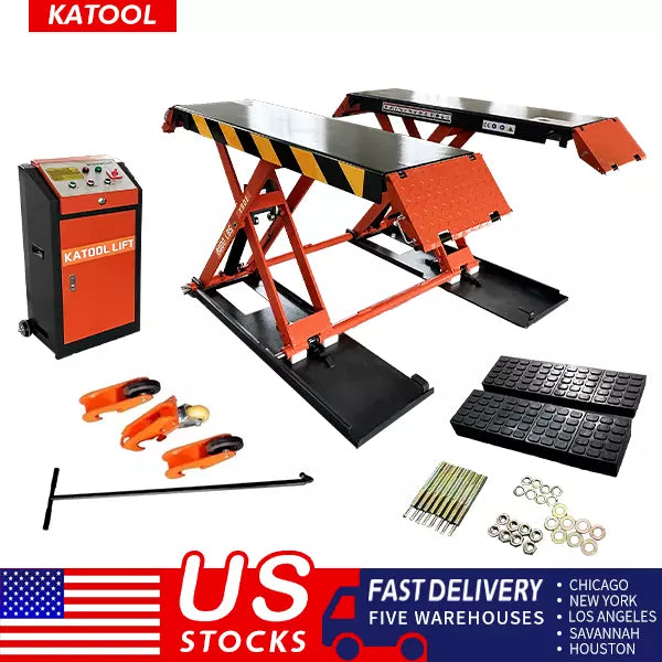 KATOOL KT-X90 Mid Rise Scissor Lift 8000lbs Electric Release 47.2