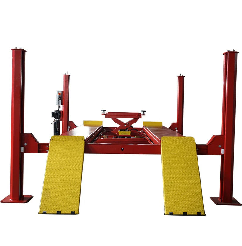 KT-4H150 Heavy Duty 4-Post Alignment Lift 15,000lbs. Rolling Jack Incl ...
