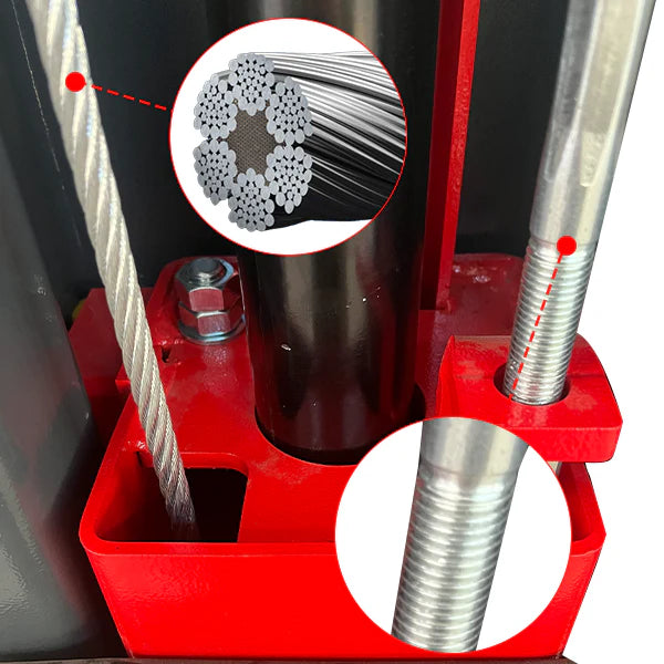 KATOOL KT-AS110D 11,000lb 2-Post Asymmetrical Clearfloor Lift Single Release