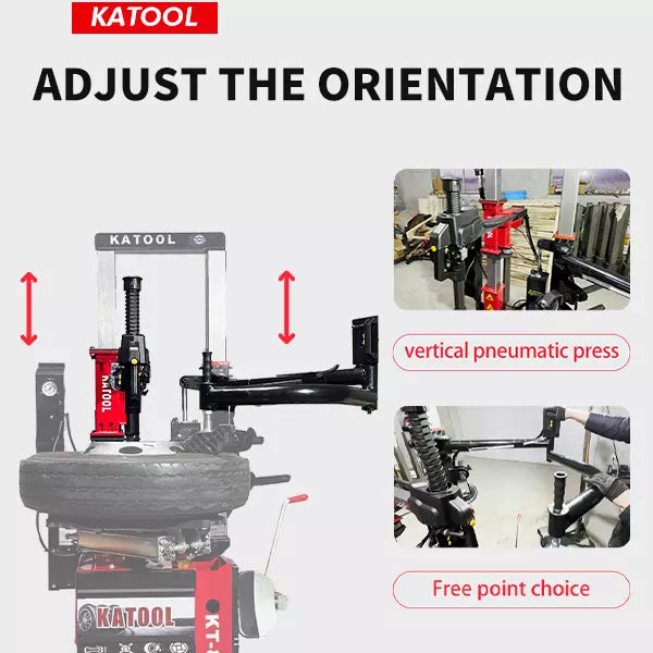 KATOOL Vertical Tire Changer KT-855 and Wheel Balancer KT-B760 Tires Machine