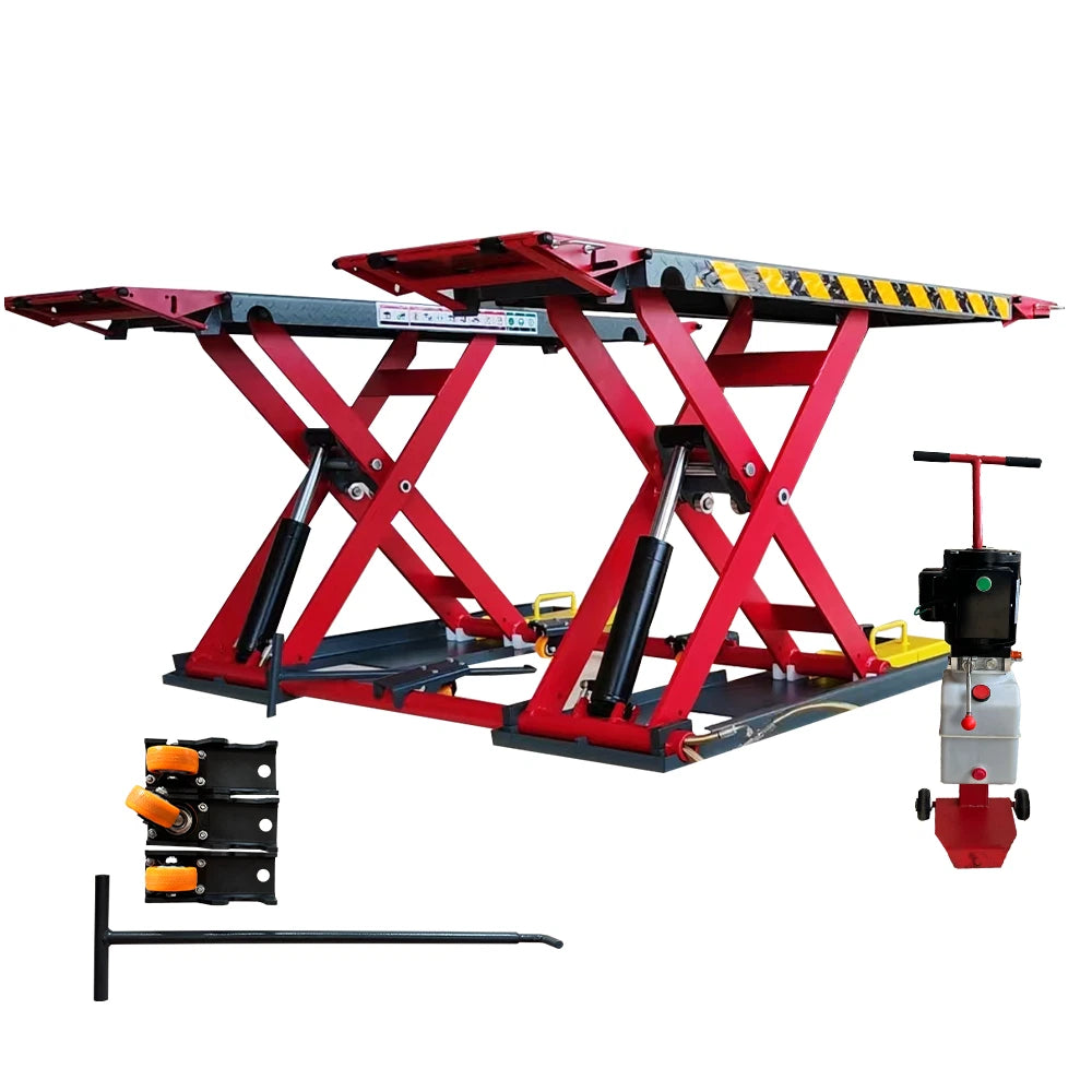X77 Portable Hydraulic Scissor Car Lift Mid-position Movable Car Lift Equipment