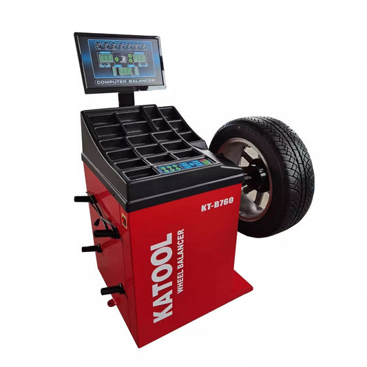 KATOOL KT-B760 Tire Wheel Balancer – Automotive Repair Equipment for Tire Shops & Garages