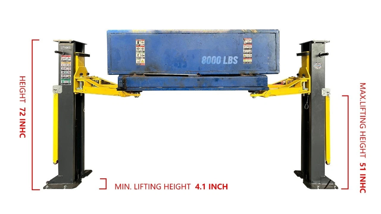 KATOOL KT-PMRL200 8000lb Portable 2-Post Lift