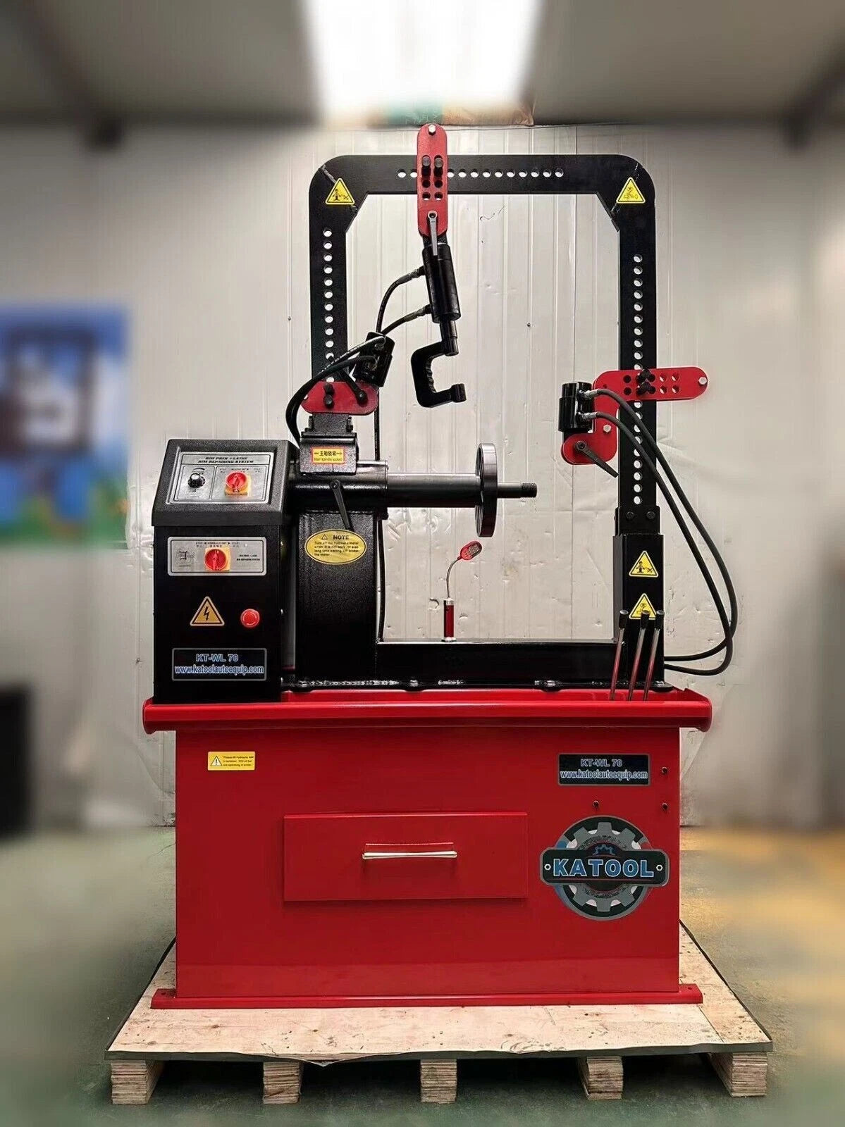 KATOOL KT-WL 70 Rim straightener turning, rims wheel straightening machine