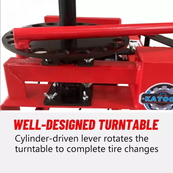KT2002 Mini Tire Changer Machine 39 Inch Air Bead Breaker No Anchor Portability Fit for Road Rescue, Mobile Car Repair
