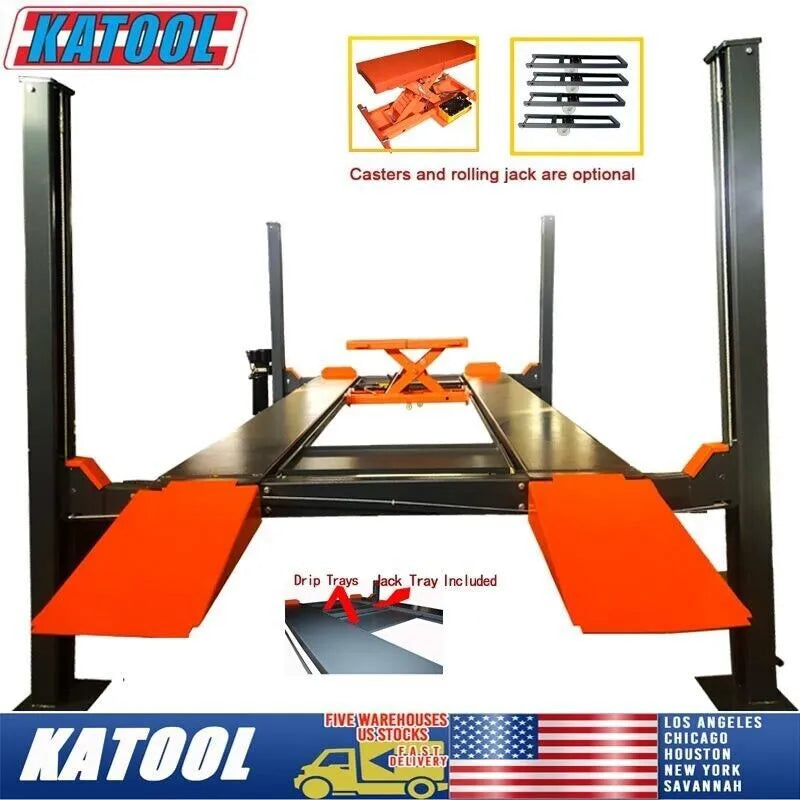 KATOOL KT-4H110 Heavy Duty Four Post Lift Car Auto lift 4 Post Parking Lift