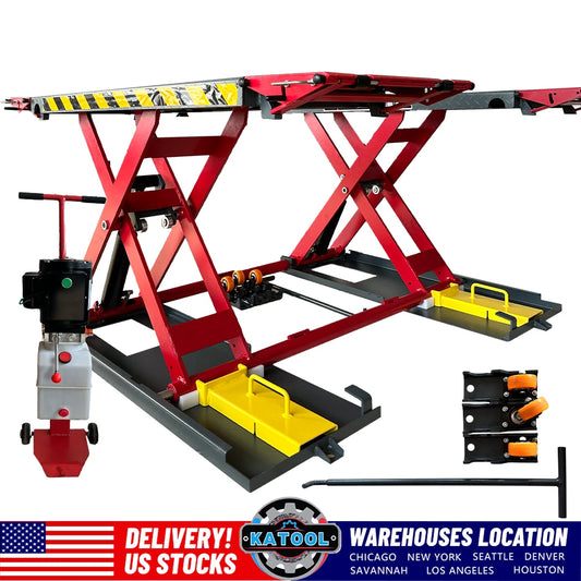 X77 Portable Hydraulic Scissor Car Lift Mid-position Movable Car Lift Equipment