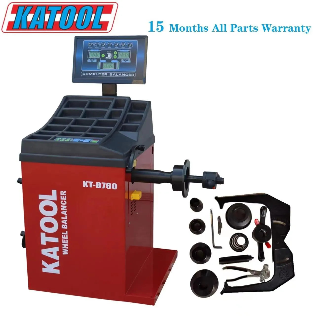 KATOOL KT-B760 Tire Wheel Balancer – Automotive Repair Equipment for Tire Shops & Garages